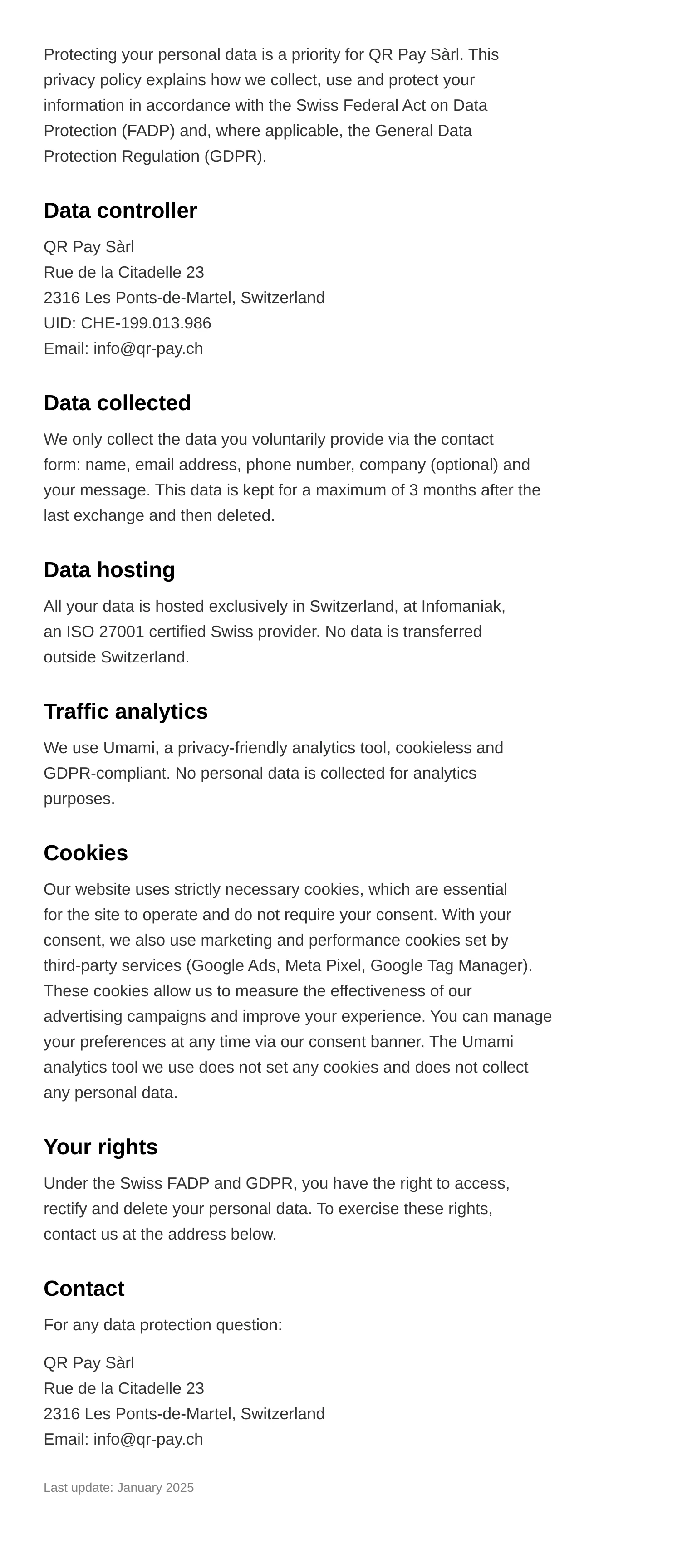Privacy policy