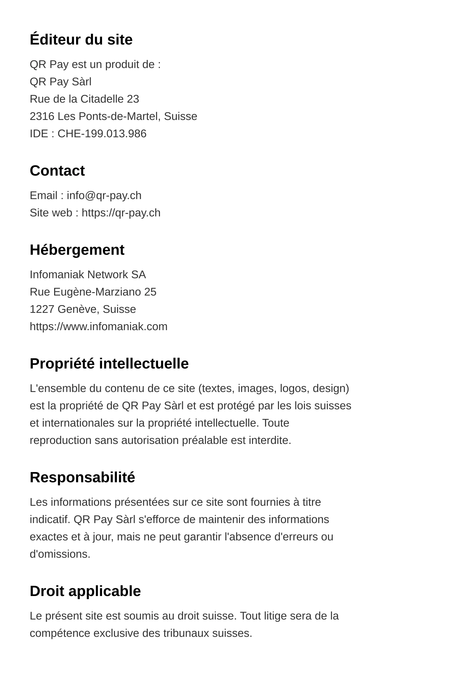 Mentions légales